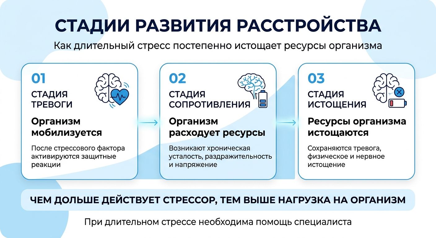 Лечение стресса в Климовске инфографика